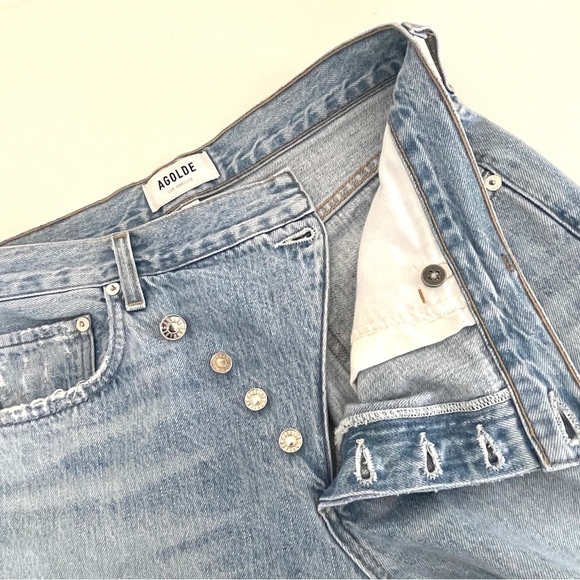 AGOLDE Criss Cross Denim Jeans - Picture 9 of 15